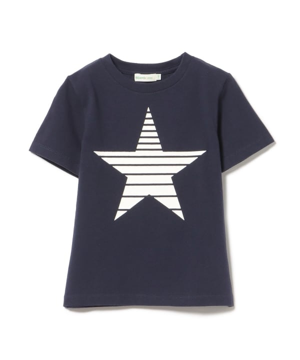 Japanese children's clothing BEAMS mini star pattern top 90-150cm boys' summer TOPS