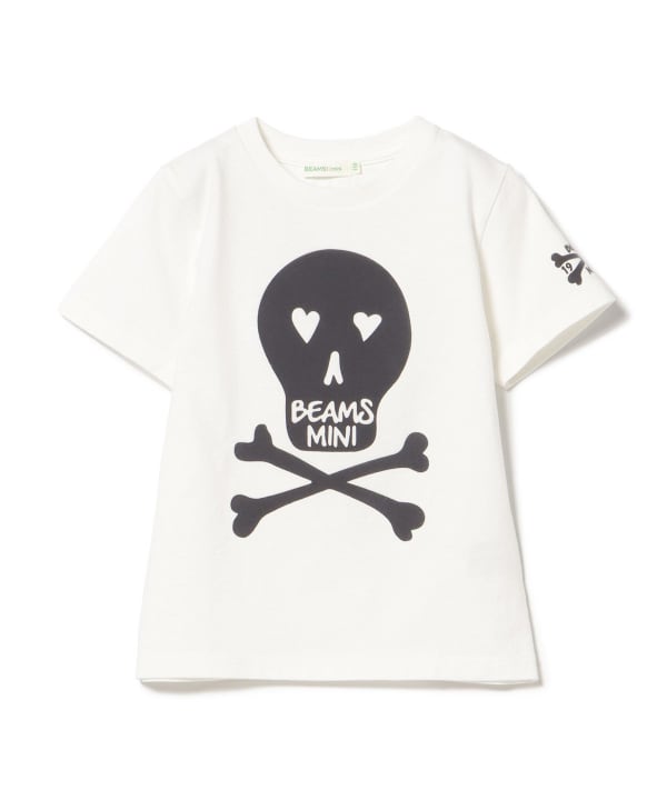 Japanese children's clothing BEAMS mini skull top 90-150cm boys' summer TOPS