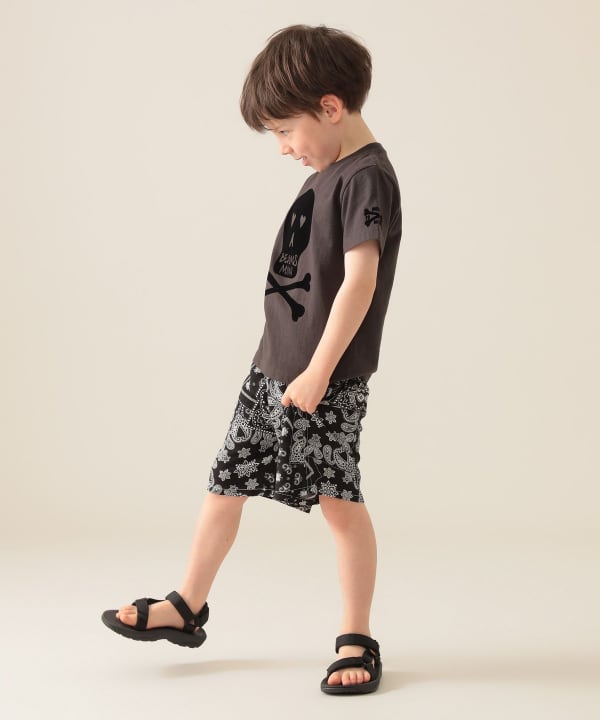 Japanese children's clothing BEAMS mini skull top 90-150cm boys' summer TOPS