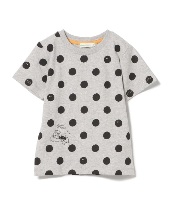 Japanese children's clothing BEAMS mini polka dot top 90-150cm girls summer TOPS