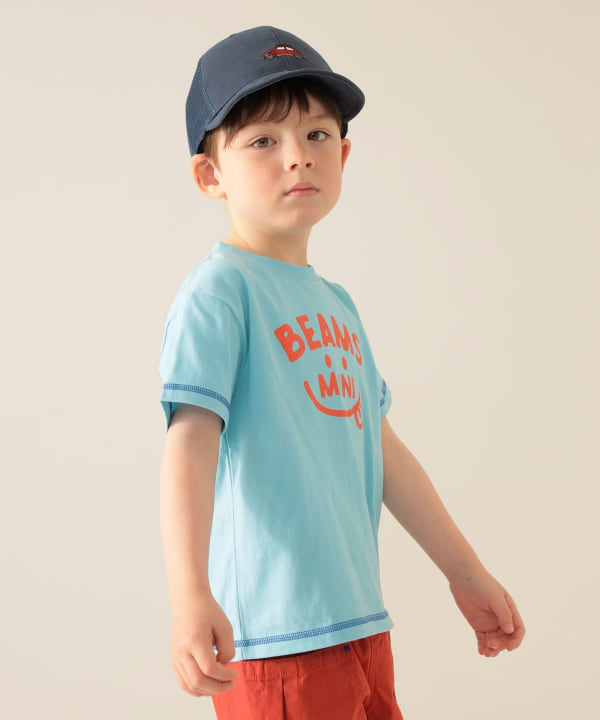 Japanese children's clothing BEAMS mini parent-child short-sleeved tops 90-130cm boys'/girls' summer TOPS