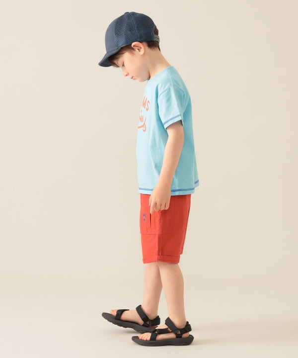 Japanese children's clothing BEAMS mini parent-child short-sleeved tops 90-130cm boys'/girls' summer TOPS