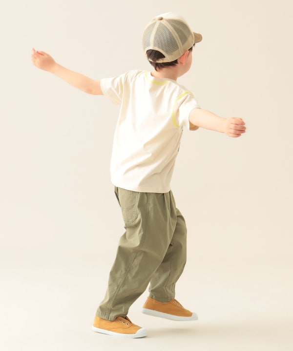 Japanese BEAMS mini car print top 90-130cm boys summer TOPS