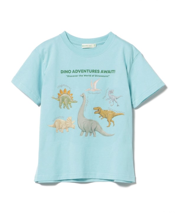 Japanese children's clothing BEAMS mini dinosaur print top 90-150cm boys' summer TOPS