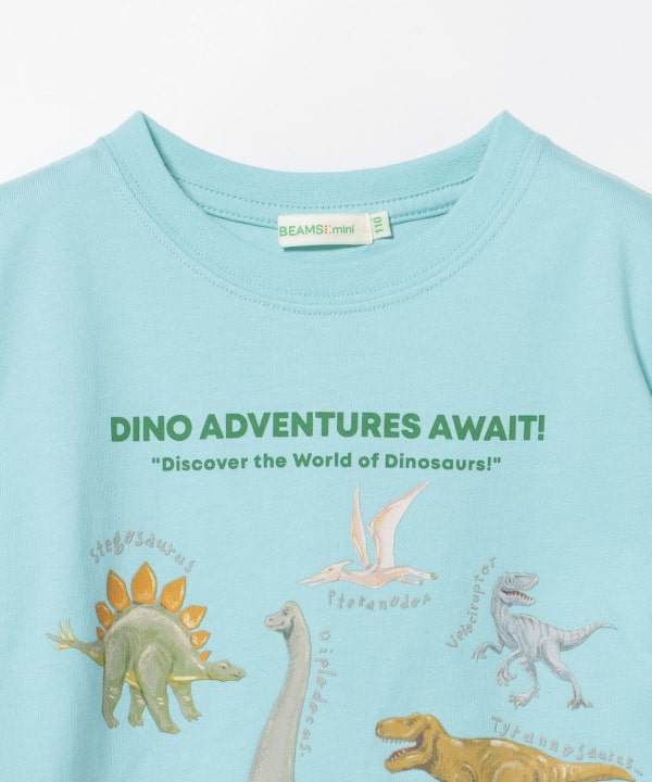 Japanese children's clothing BEAMS mini dinosaur print top 90-150cm boys' summer TOPS