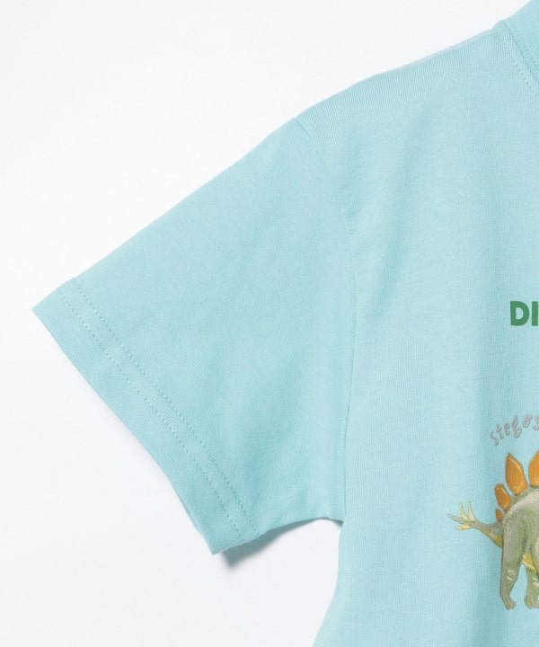 Japanese children's clothing BEAMS mini dinosaur print top 90-150cm boys' summer TOPS