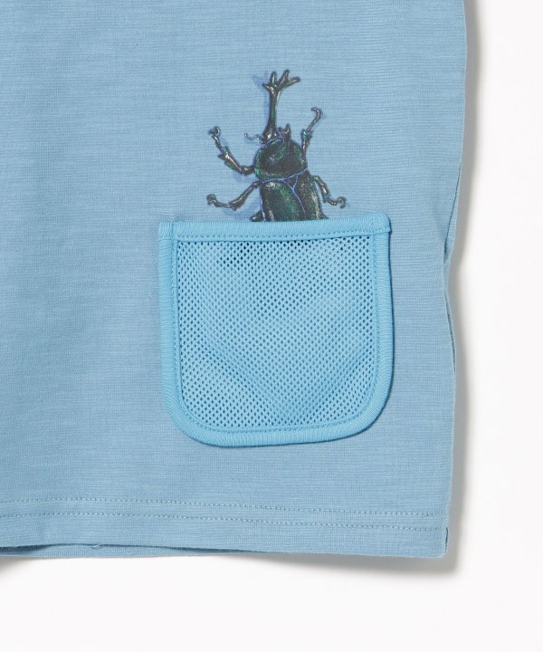 Japanese children's clothing BEAMS mini insect pattern top 90-130cm boys' summer TOPS