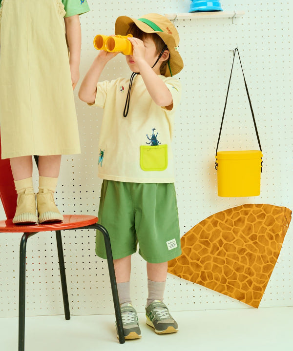 Japanese children's clothing BEAMS mini insect pattern top 90-130cm boys' summer TOPS
