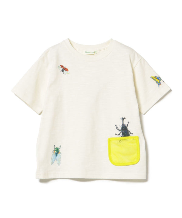Japanese children's clothing BEAMS mini insect pattern top 90-130cm boys' summer TOPS