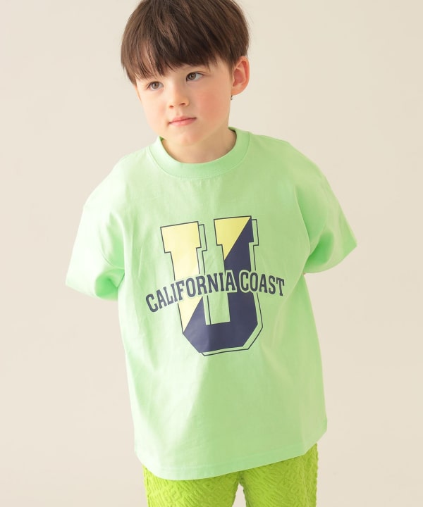 Japanese children's clothing BEAMS mini printed top 90-150cm boys' summer TOPS