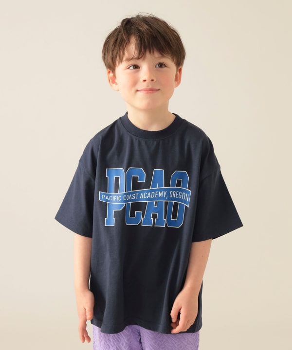 Japanese children's clothing BEAMS mini printed top 90-150cm boys' summer TOPS