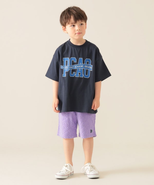 Japanese children's clothing BEAMS mini fur logo shorts 90-150cm boys' summer PANTS