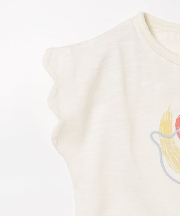 Japanese children's clothing BEAMS mini cute tops 90-150cm girls summer TOPS