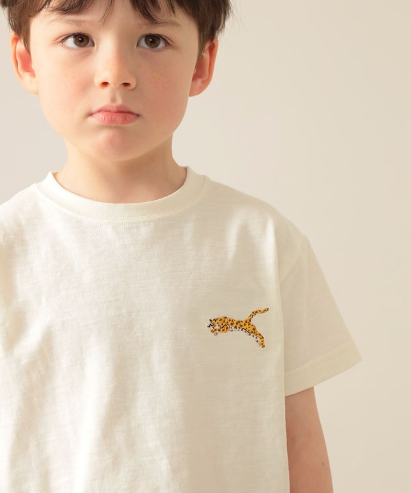 Japanese children's clothing BEAMS mini animal pattern tops 90-150cm boys/girls summer TOPS