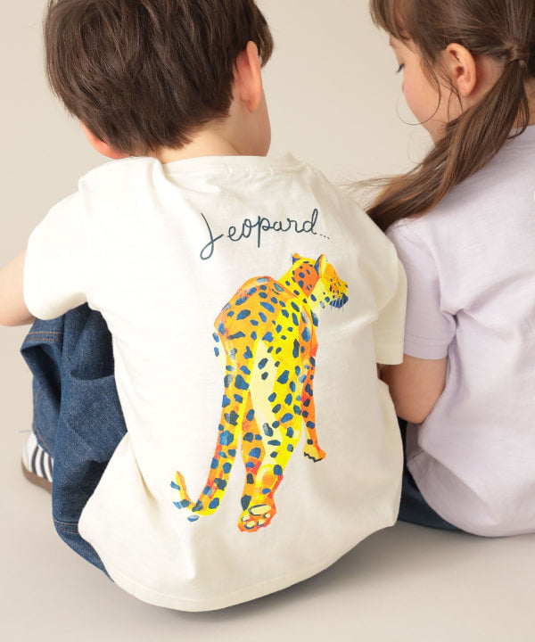 Japanese children's clothing BEAMS mini animal pattern tops 90-150cm boys/girls summer TOPS