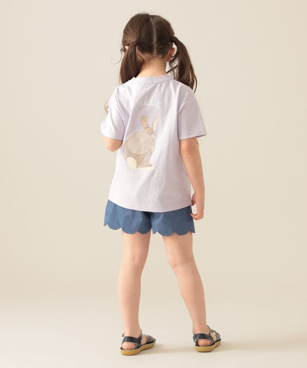 Japanese children's clothing BEAMS mini animal pattern tops 90-150cm boys/girls summer TOPS