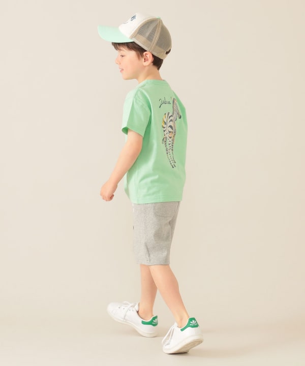 Japanese children's clothing BEAMS mini animal pattern tops 90-150cm boys/girls summer TOPS