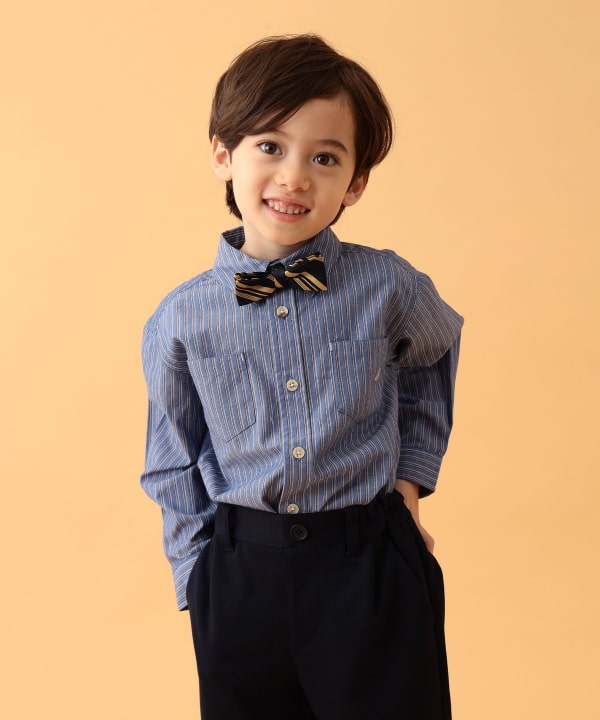 Japanese children's clothing BEAMS mini shirt 90-150cm boys' summer TOPS interview/banquet/performance