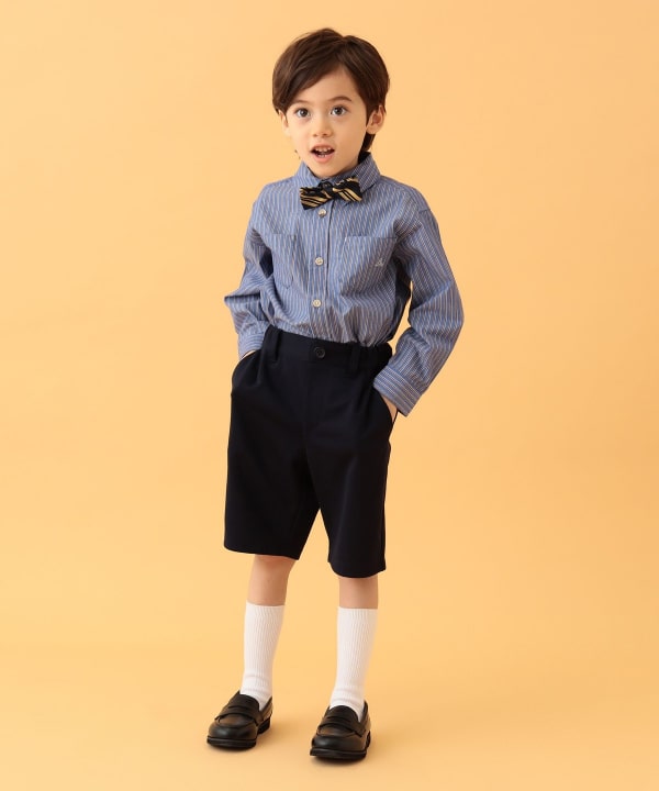 Japanese children's clothing BEAMS mini shirt 90-150cm boys' summer TOPS interview/banquet/performance