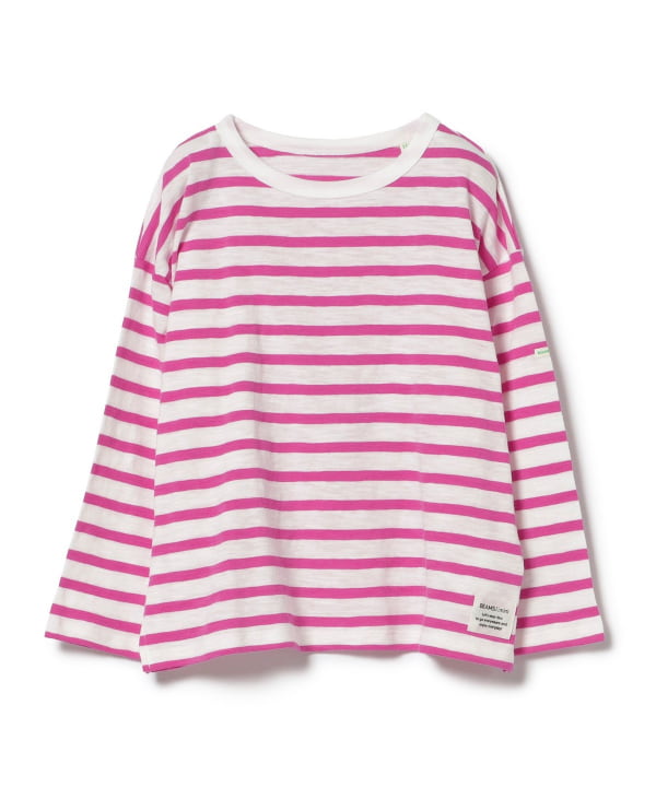 Japanese children's clothing BEAMS mini striped top 90-150cm boys/girls summer TOPS