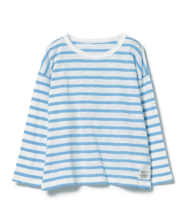 Japanese children's clothing BEAMS mini striped top 90-150cm boys/girls summer TOPS