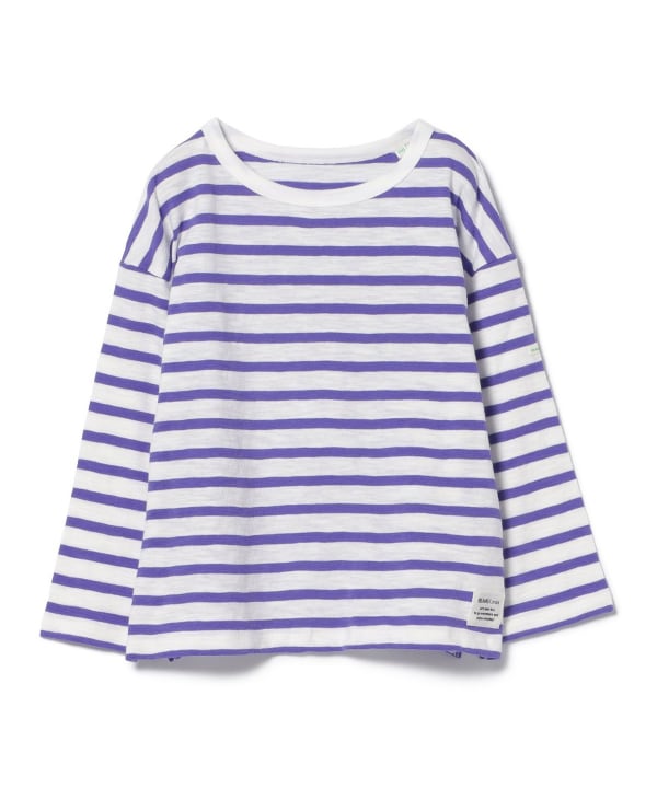 Japanese children's clothing BEAMS mini striped top 90-150cm boys/girls summer TOPS