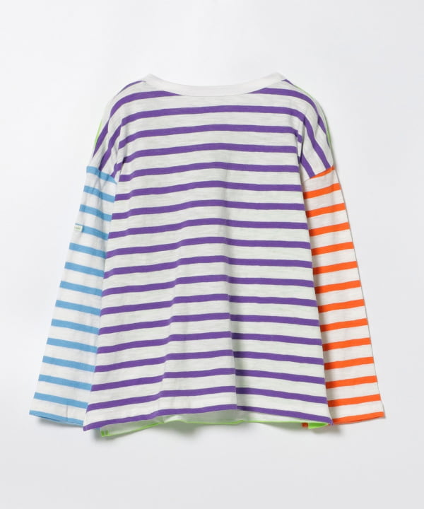 Japanese children's clothing BEAMS mini striped top 90-150cm boys/girls summer TOPS