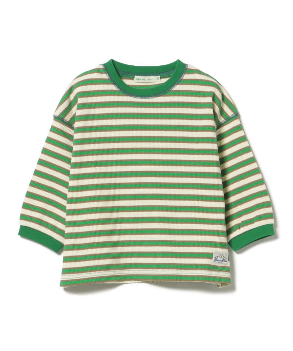 Japanese children's clothing BEAMS mini striped top 90-150cm boys' summer TOPS