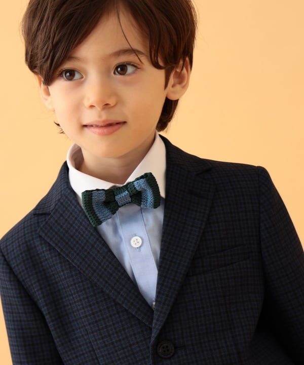 Japanese children's clothing BEAMS mini suit three-piece suit with tie 110-130cm boys' summer outerwear tops pants interviews/banquets/performances