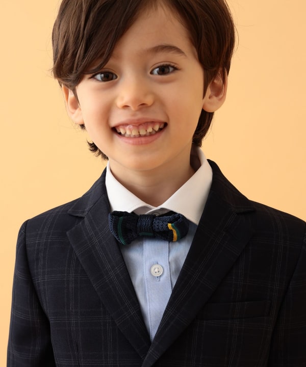Japanese children's clothing BEAMS mini suit three-piece suit with tie 110-130cm boys' summer outerwear tops pants interviews/banquets/performances