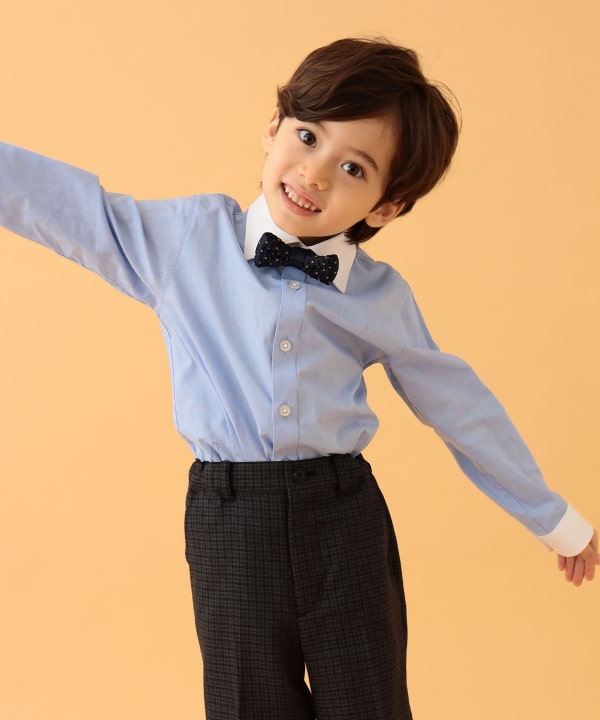Japanese children's clothing BEAMS mini suit three-piece suit with tie 110-130cm boys' summer outerwear tops pants interviews/banquets/performances