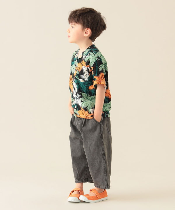 Japanese children's clothing BEAMS mini vacation style shirt 90-150cm boys' summer TOPS