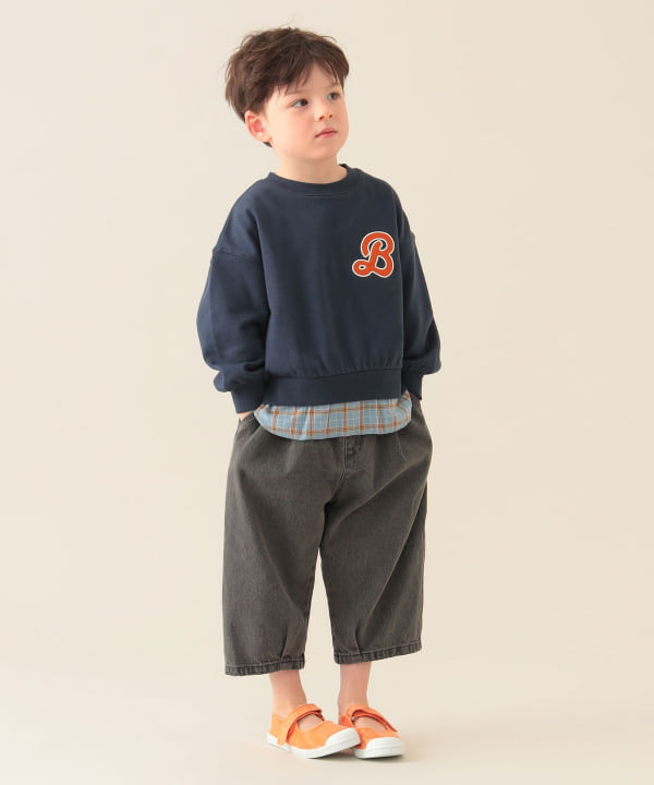 Japanese BEAMS mini jeans 90-150cm boys' summer PANTS