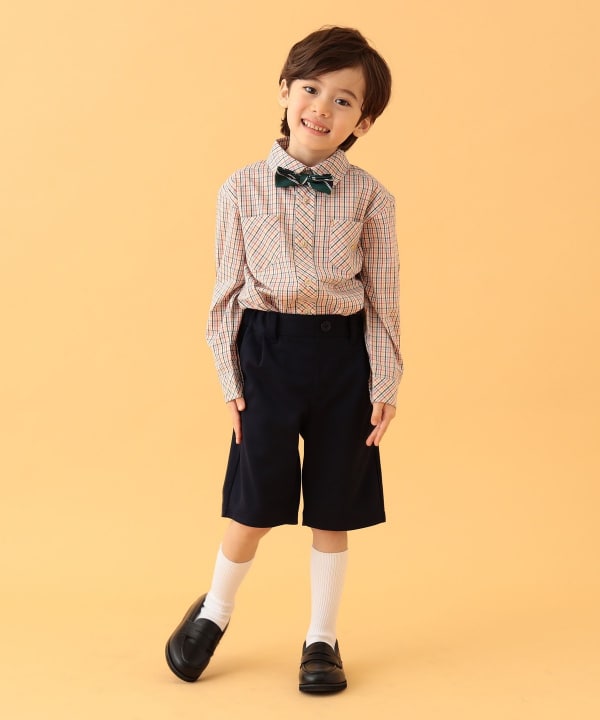 Japanese children's clothing BEAMS mini trousers 110-130cm boys' summer PANTS interview / banquet / performance