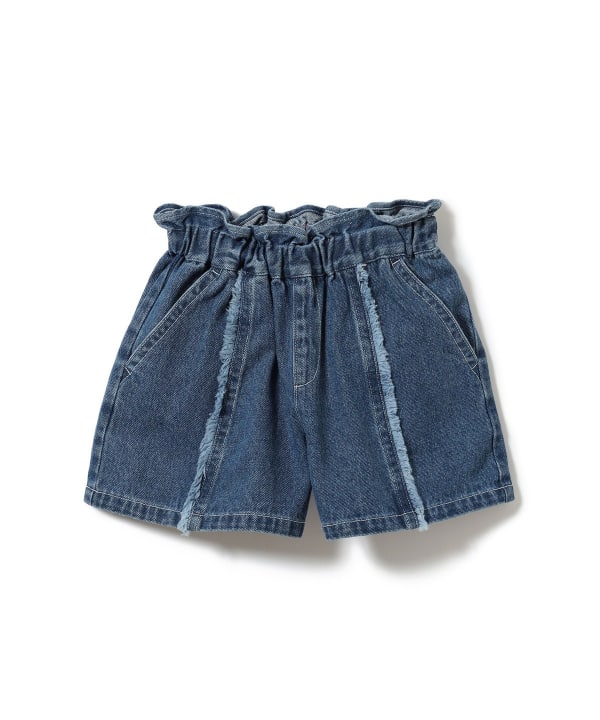 Japanese children's clothing BEAMS mini denim culottes 90-150cm girls summer PANTS