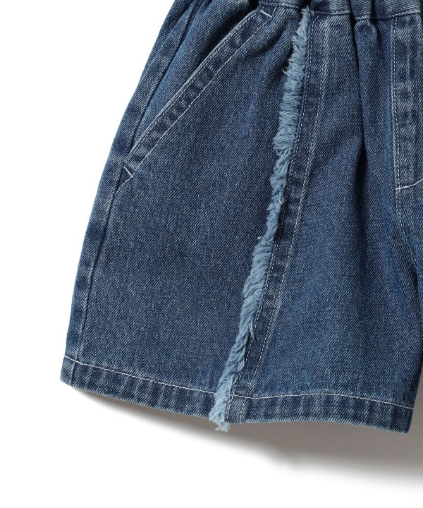 Japanese children's clothing BEAMS mini denim culottes 90-150cm girls summer PANTS