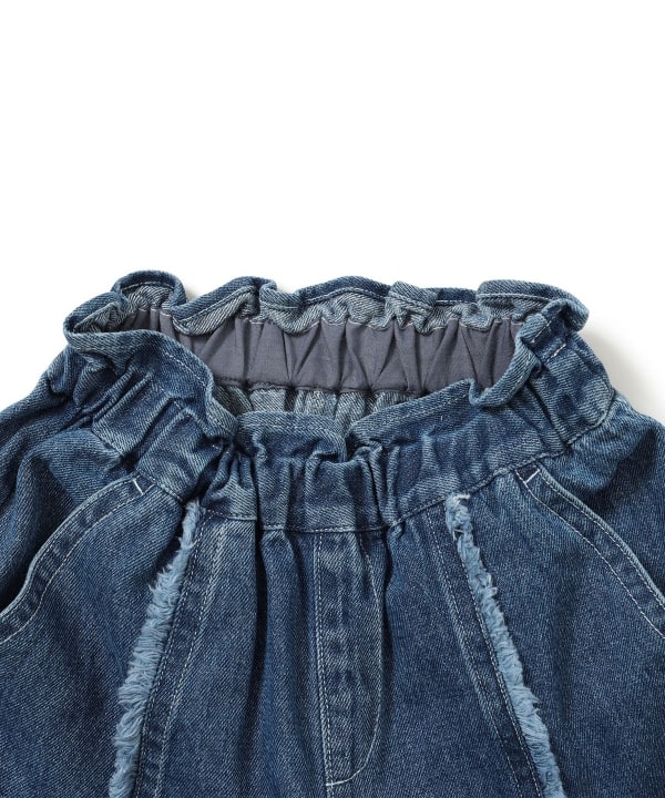 Japanese children's clothing BEAMS mini denim culottes 90-150cm girls summer PANTS