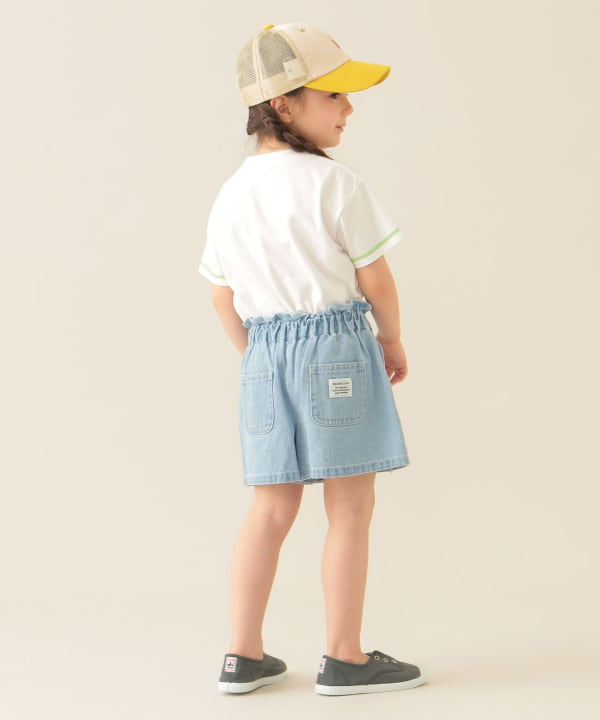 Japanese children's clothing BEAMS mini parent-child short-sleeved tops 90-130cm boys'/girls' summer TOPS