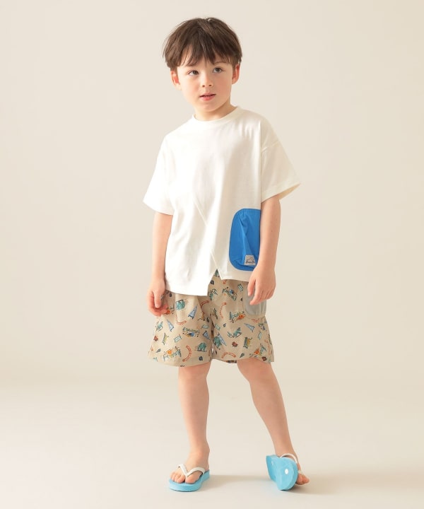 Japanese children's clothing BEAMS mini mesh pocket shorts 90-150cm boys' summer PANTS