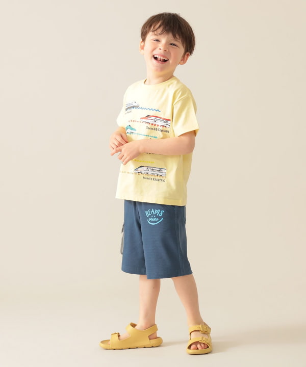 Japanese children's clothing BEAMS mini cargo pocket shorts 90-150cm boys' summer PANTS