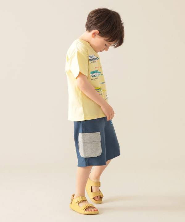 Japanese children's clothing BEAMS mini cargo pocket shorts 90-150cm boys' summer PANTS