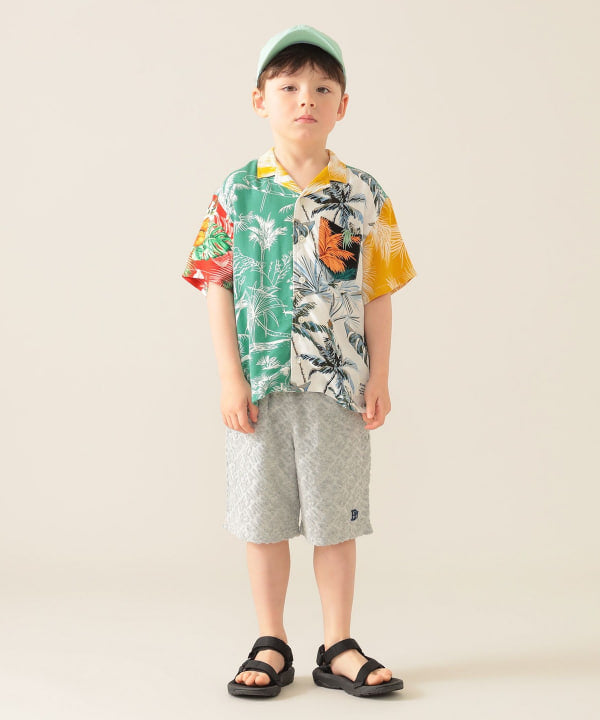 Japanese children's clothing BEAMS mini fur logo shorts 90-150cm boys' summer PANTS