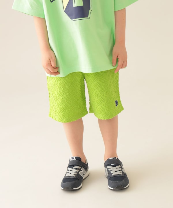 Japanese children's clothing BEAMS mini fur logo shorts 90-150cm boys' summer PANTS
