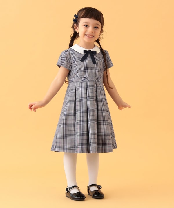Japanese BEAMS mini formal jackets and dresses (110-130cm) for girls. Summer outerwear for interviews, banquets, and performances.