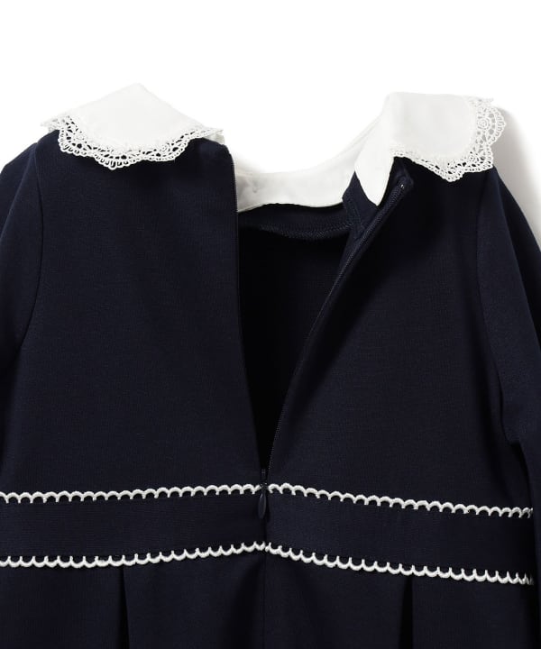 Japanese children's clothing BEAMS mini dress simple dress 110-130cm girls summer dresses interview / banquet / performance
