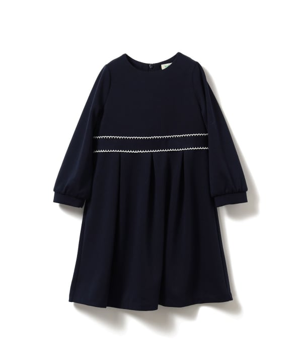 Japanese children's clothing BEAMS mini dress simple dress 110-130cm girls summer dresses interview / banquet / performance