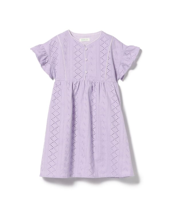 Japanese children's clothing BEAMS mini hollow dress 90-150cm girls summer dresses