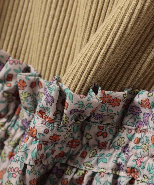Japanese BEAMS mini floral patchwork dress 90-150cm girls summer dresses