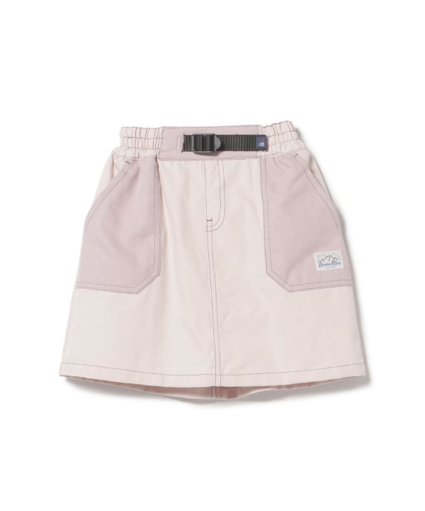 Japanese children's clothing BEAMS mini contrast pocket skirt 90-150cm girls summer SKIRTS