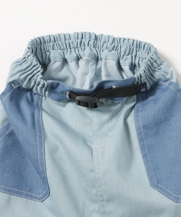 Japanese children's clothing BEAMS mini contrast pocket skirt 90-150cm girls summer SKIRTS